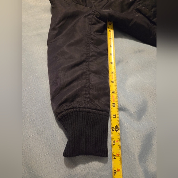 Kids Navy Bomber Jacket with Patch - Picture 4 of 7